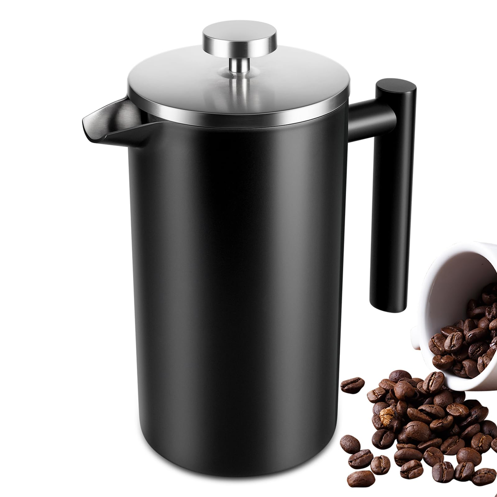 Flores Datacore Coffee Large French Press White