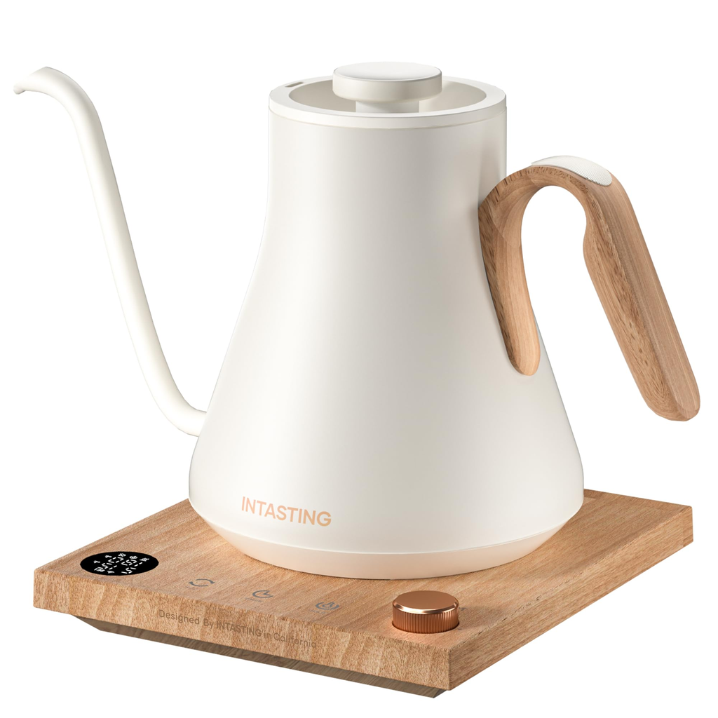 Flores Datacore Coffee Soft Touch Pour Over Kettle White