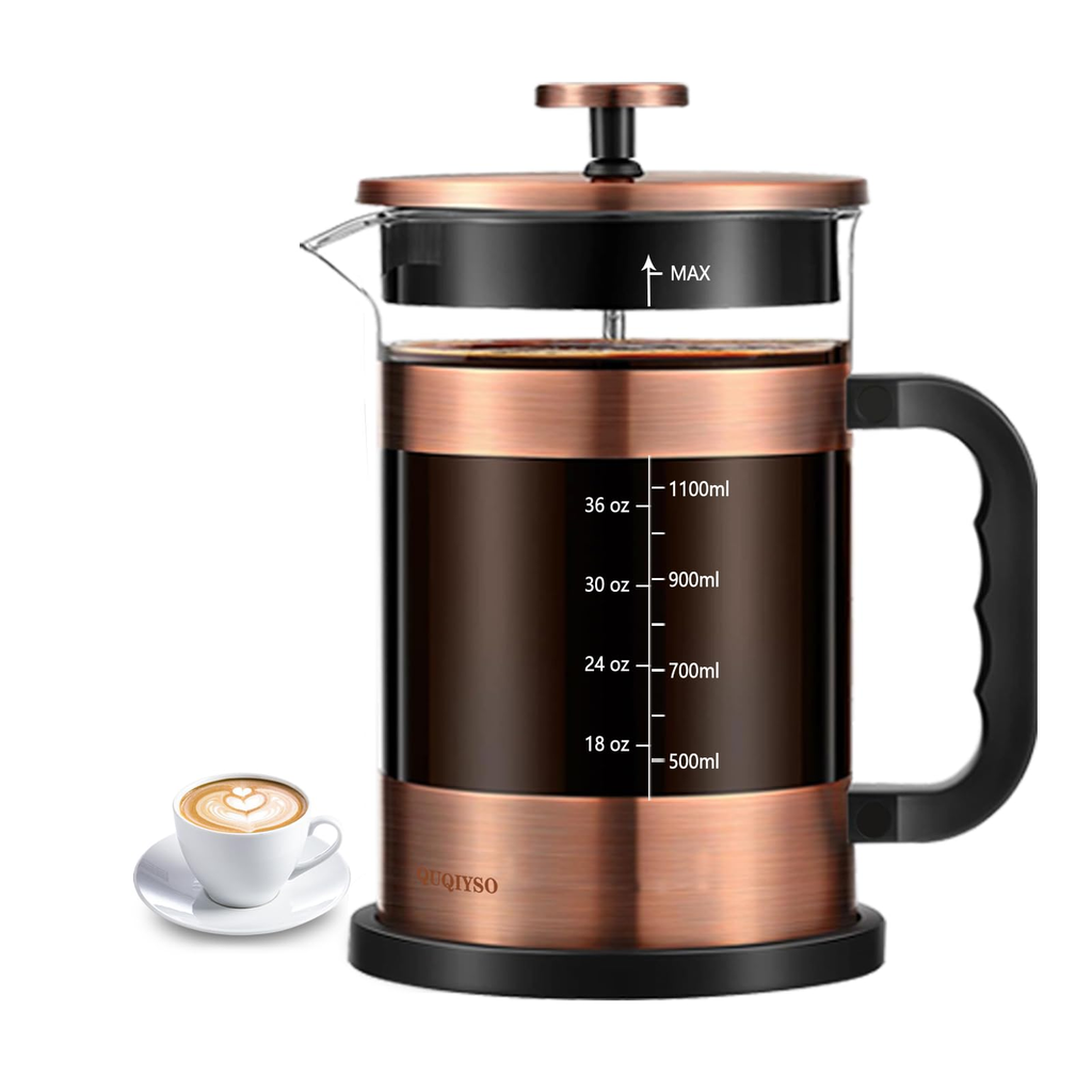 Flores Datacore Coffee Classic French Press White