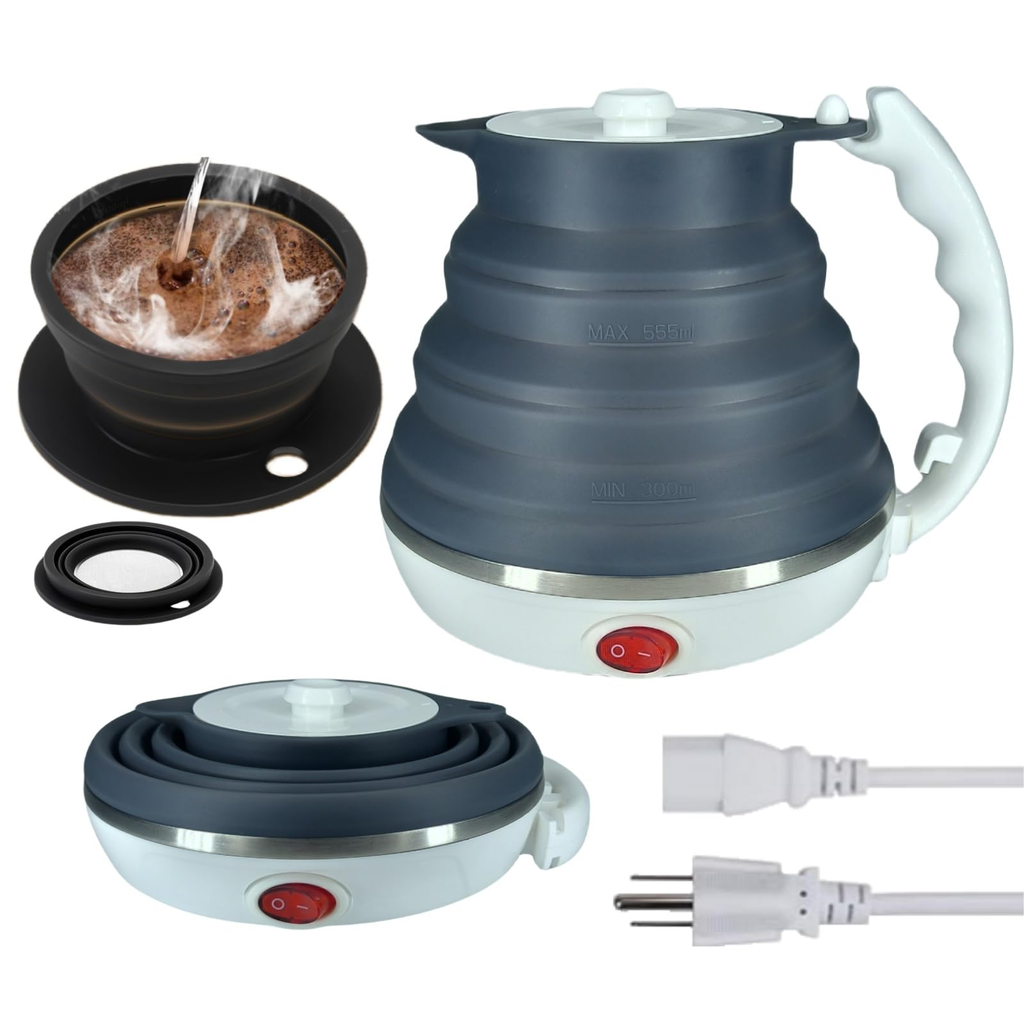 Flores Datacore Coffee Compact Pour Over Kettle Black