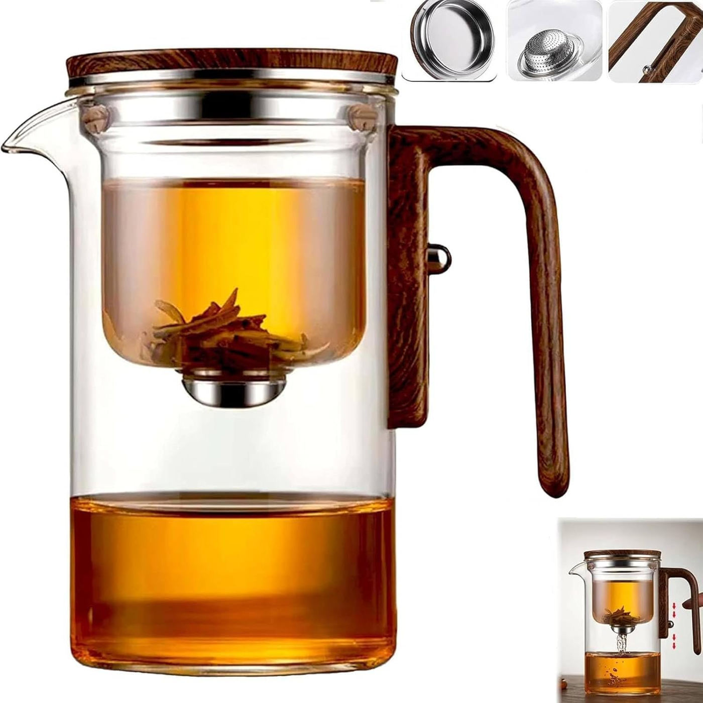 Glass Tea Pot Infuser - 900ml