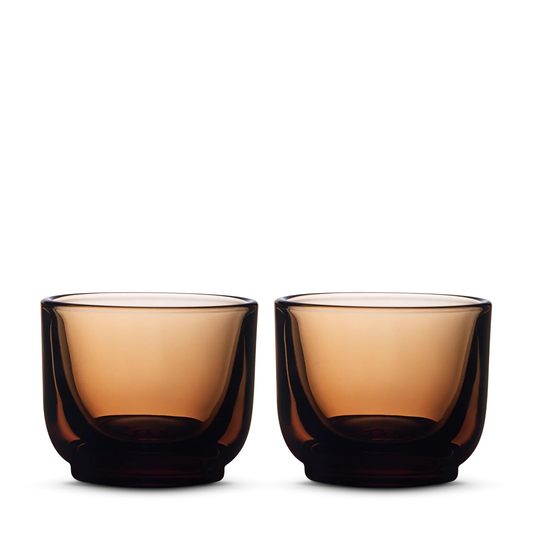 Hand-blown Espresso Cup - Amber