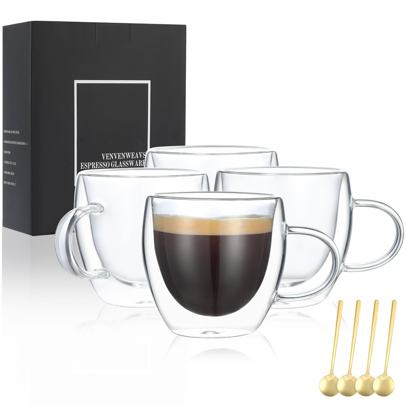 Hand-blown Espresso Cup - Smoke
